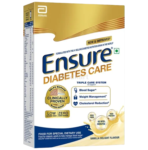 ensure diabetes care vanilla powder 375 gm